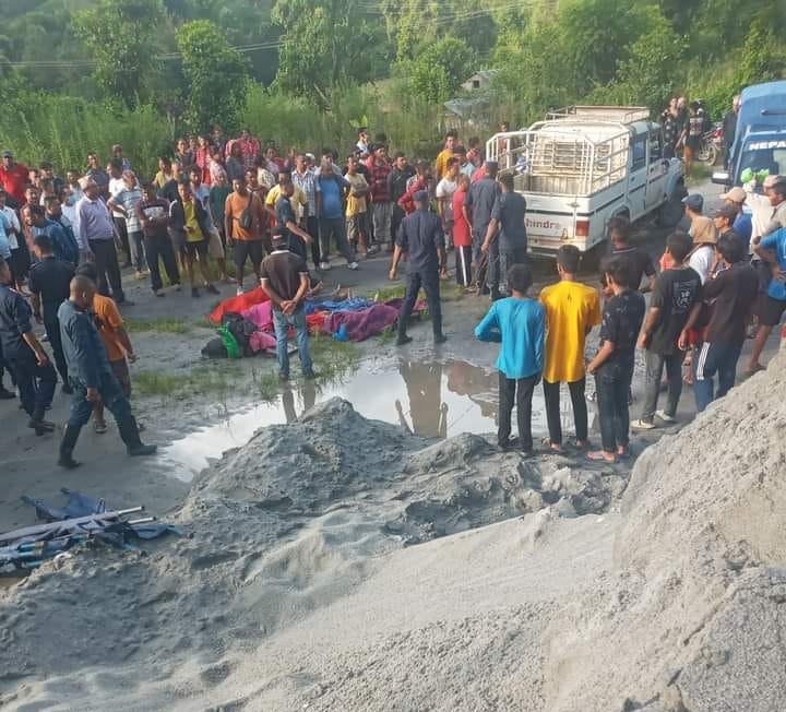 पाल्पामा बस दुर्घटना : ६ जनाको मृत्यु १६ जना घाईते