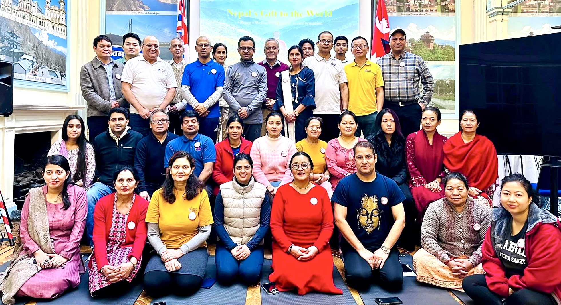 लण्डन दूतावासमा भागदौड छोडेर मन र चित्तलाई शान्त पार्दै मनाइयो विश्व  ध्यान दिवस